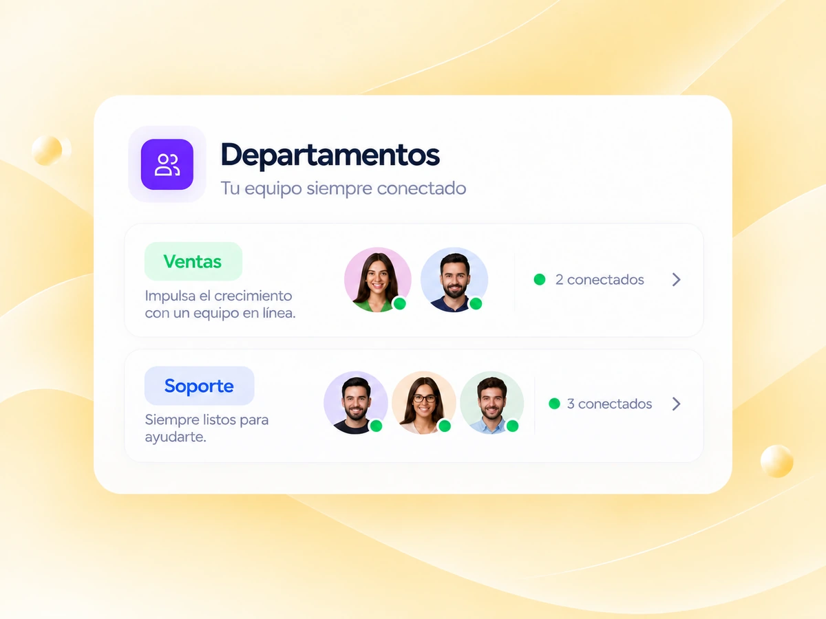 Gestión de equipos, departamentos y usuarios en Deskia